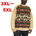 PARISH NATION BIG MEN FLEECE CREW NECK【3XL〜5XL】スエット [あす楽]メンズトレーナー 大きいサイズ 薄いスウェット 春先 薄いトレーナ メンズトクルーネックスエット スウェット スウェッ…