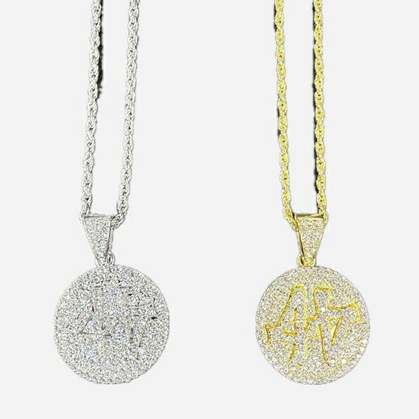 ICED-OUT BLING BLING ラインストーン付 メッキ ペンダントメーキアクセサリー アイスドアウトネックレス、ヒップホップネックレス、Bボイ　ダンス　ファッションアクセサリー