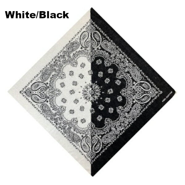 定番！[全3色]DIAGONAL SPLIT PAISLEY 　(2トーン　ペイズリー柄) バンダナ 直径約55cm　ダンス衣装　ダンサー　ヒップホップ　インテリア　ストリート　hiphop B系