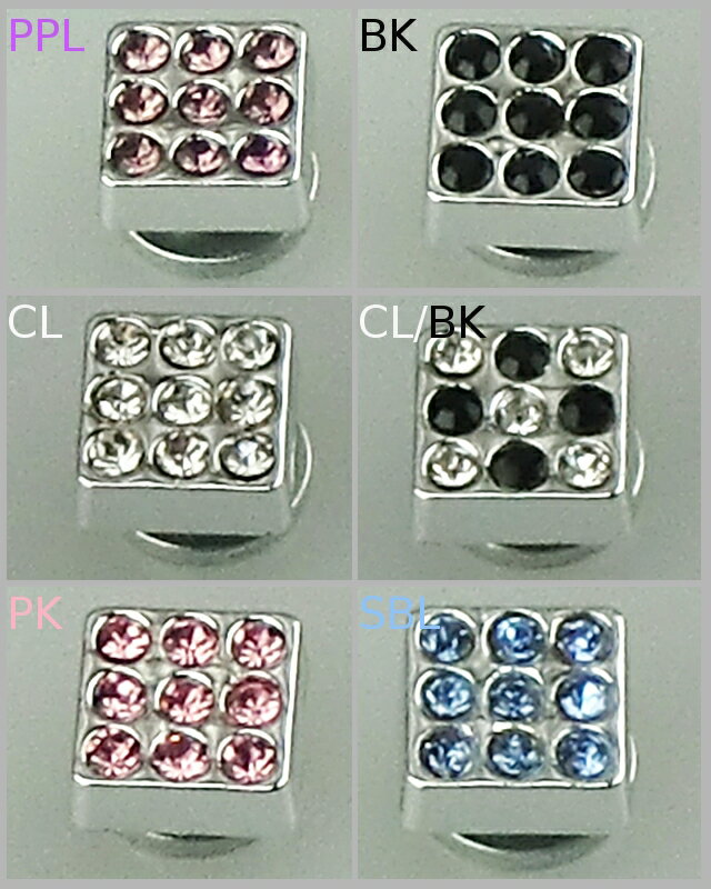 【全6色】ダイスカラーストーンマグネットピアス(1個)