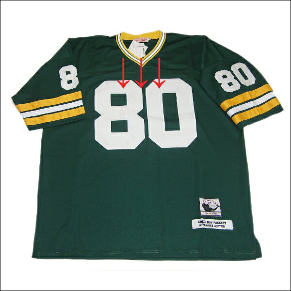 【※訳あり※】【送料無料】【3XL】GREEN BAY PACKERS (グリーンベイ　パッカース) replica フットボールシャツ #80【JAMES LOFTON】フットボールジャージ　ゲームシャツ 大きいサイズメンズ　メンズ大きいTシャツ　ヒップホップ衣装　ダンス　衣装　ジャージ