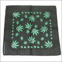 MARIJUANA vs SKULL BANDANA マリファナ×ドクロ　ガイコツ　スカル　リーフ　スモカース　葉っぱ　ダンス衣装　デコレション　ヒップホップ衣装　男女兼用