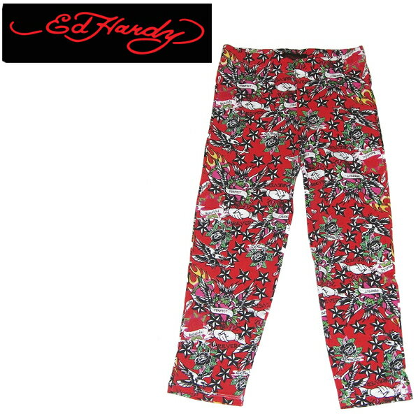 楽天DevineED HARDY KIDS LEGGINGS [ED-H608G-BG]エドハーディーキッズレギンス S〜XLサイズ[7歳〜16歳]レディース　タイト　ダンス衣装　ダンサー系　ダンサー　ヒップホップ　ストリートオールシーズン　レディースインナー　衣装 子供服