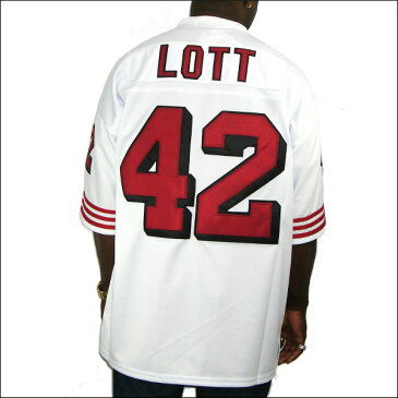 【あす楽】【送料無料】【全2色】SF 49ers replica フットボールシャツ/ #42【RONNIE LOTT】大きいサイズ メンズ 小さいサイズ メンズ大きいサイズ ゲームシャツ ダンス 衣装 ダンス衣装 hiphop ヒップホップ
