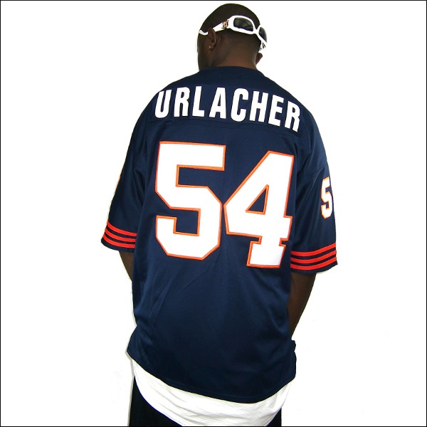 【あす楽】【送料無料】CHICAGO BEARS replica フットボールシャツ/ #54【BRIAN URLACHER】大きいサイズ　メンズ　小さいサイズ　メンズ大きいサイズ　ゲームシャツ　ダンス　衣装　ダンス衣装　hiphop ヒップホップ