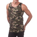 【132】S〜2XL PRO CLUB (プロクラブ)迷彩 カモ Men's Comfort Cotton Tank Top MUSCLE T SHIRT SLEEVELESS ヒップホップ衣装 ダンス 衣装PROCLUB マッスルTシャツ タンクトップ ジムウエア大きいサイズメンズ インナー 作業着スリーブレス ノースリーブ