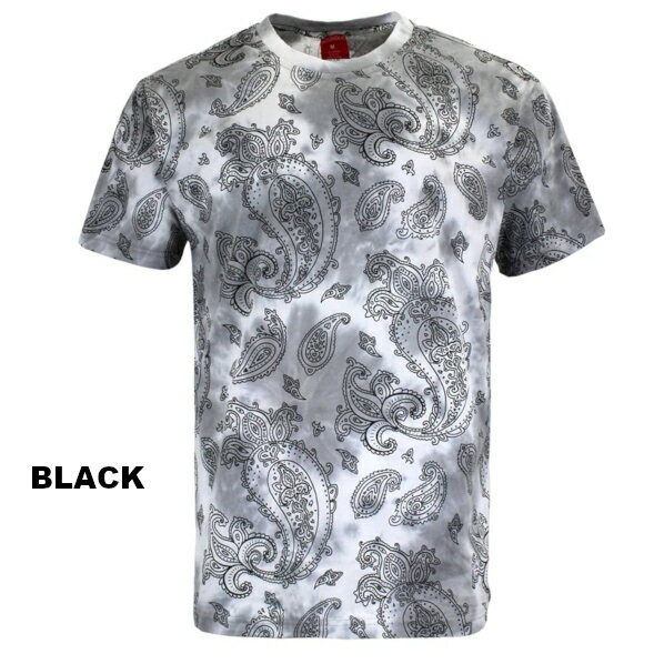 [2色]VICTORIOUS PAISLEY TIE DYE T-SHIRTS【あす楽】ペイスリー柄タイダイペイスリー バンダナ　Tシャツ　シャツ　メンズ　半袖Tシャツ大きいサイズ　LAファッションLOS ANGELES【男女兼用Tシャツ】