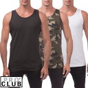 【132】【3色】S〜5XL PRO CLUB (プロクラブ)迷彩 ブラック Comfort Cotton Tank Top MUSCLE T SHIRT SLEEVELESS ヒップホップ衣装 衣装PROCLUB マッスルTシャツ タンクトップ ジムウエア大きいサイズメンズ インナー 作業着スリーブレス ノースリーブ