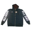 LEONINE ZIP UP HOODY(リオナイン ニューヨーク) ALL GOOD ALL DAYジップアップパーカ フーディ あす楽 パーカ ヒップホップパーカ スエット ニューヨークスタイルパーカダンス衣装 スウェット ヒップホップ ダンサー ストリート系 アウター