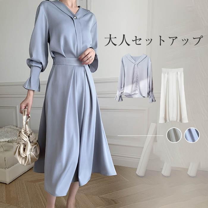ブラウス単品スカート単品長袖ブラウ...