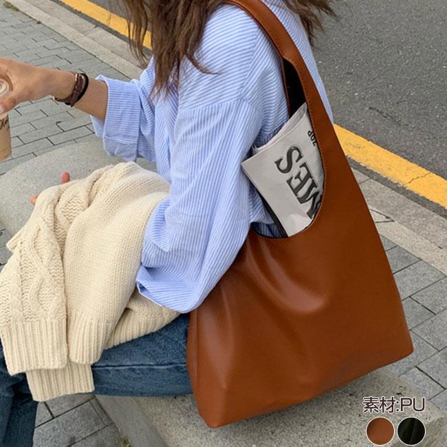 Rakuten - ショルダーバッグ PU バッグ フェイクレザー ワイドベルト ショルダーバッグ