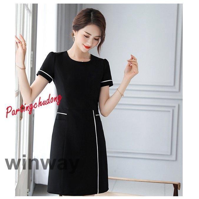 ユニフォーム エステ サロン通勤 レディース 女性 制服おしゃれ 半袖七分袖ジャケットワンピース エステ ネイル 美容 サロン 歯科衛生士 制服