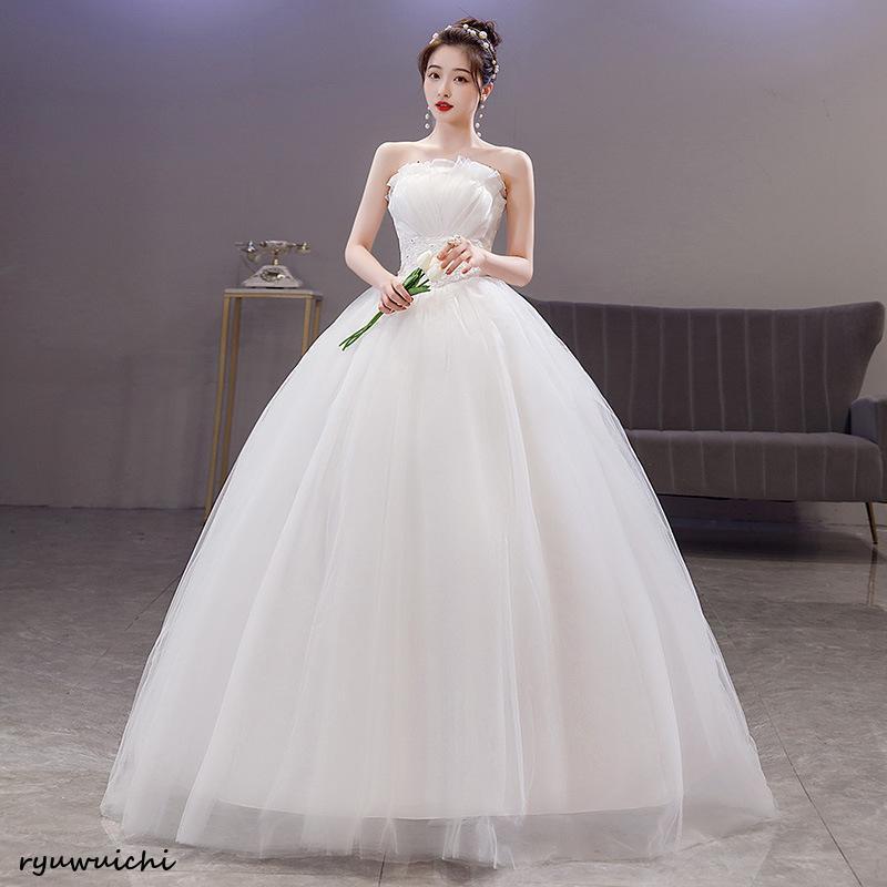 ウェディングドレス 二次会 安い ウエディングドレス 結婚式 エンパイア 花嫁 ドレス 白 披露宴 半袖 ロングドレス ブライダル プリンセス 大きいサイズ