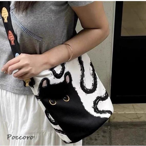 Rakuten - トートバッグ キャンバス a4 レディース 大きめ キャンバス トートバッグ 猫柄 A4 大容量 通勤通学 バッグ 軽量 キャンバス カバン ネコ 大人 可愛い マザーズ