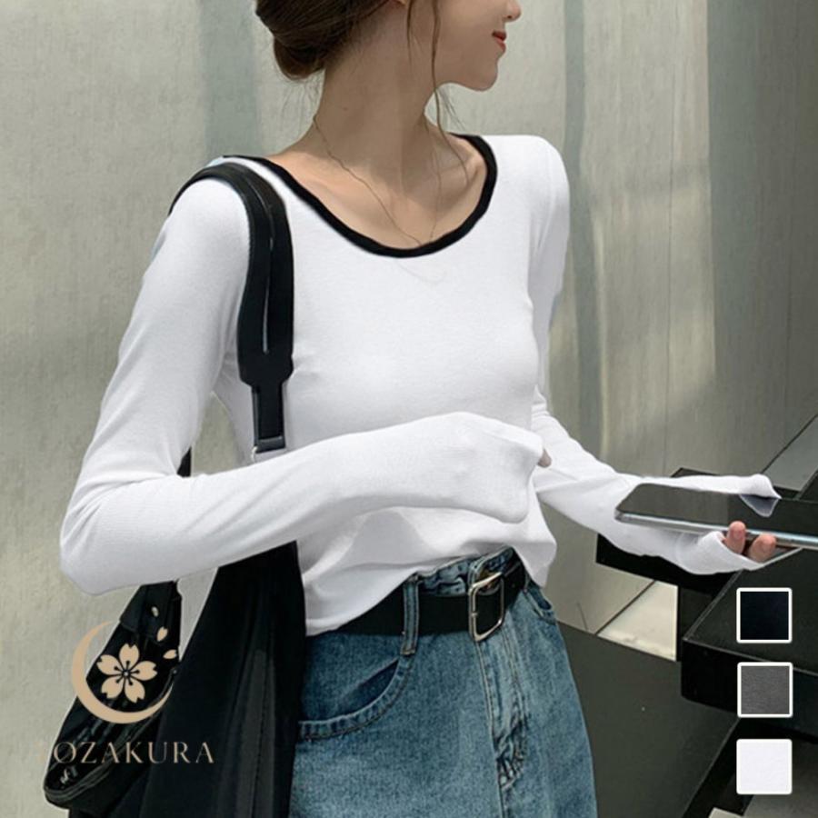Rakuten - 春 夏 長袖Tシャツ レディース秋服 カットソー