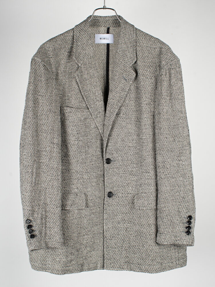 ウィーウィルSINGLE BREASTED 2B TAILORED JACKET シングルブレステッドテーラードジャケット 通販 正規取扱いブランド 店舗 ジャケット サマーツイード リネン/コットン