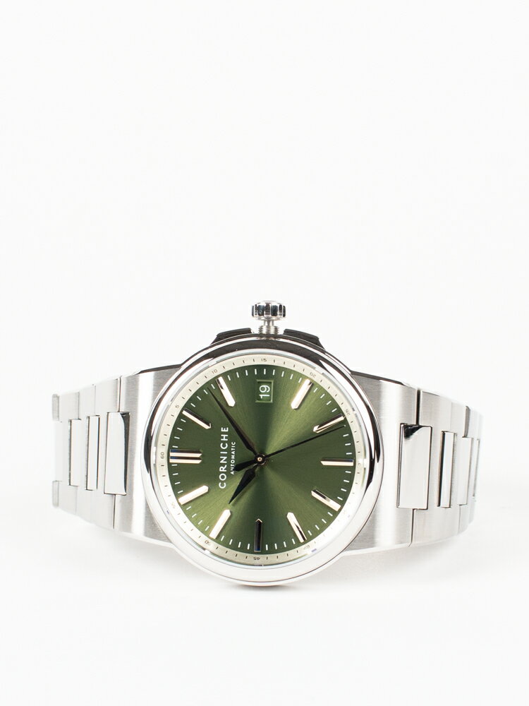 日本正規取扱い店舗コーニッシュ La Grande Corniche Stainless Steel with Verte Olive dial 時計メンズ ラグランド ラグジュアリースポーツウォッチ オートマチック 北欧ブランド腕時計 コーニッシュウォッチ 20代 30代 40代 50代 60代 男性女性 通販 自動巻き