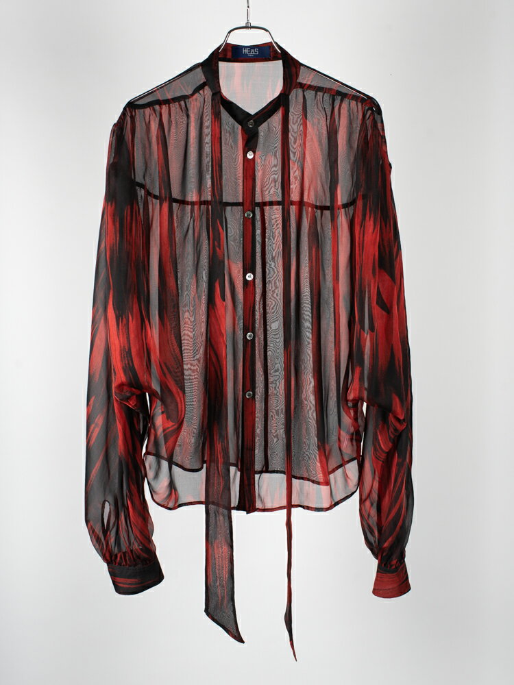  ヘオース へオス DOLMAN SLEEVE SILK SHIRT ドルマンスリーブシルクシャツ 東京ブランドコレクション リボンシャツ デザイナーズ