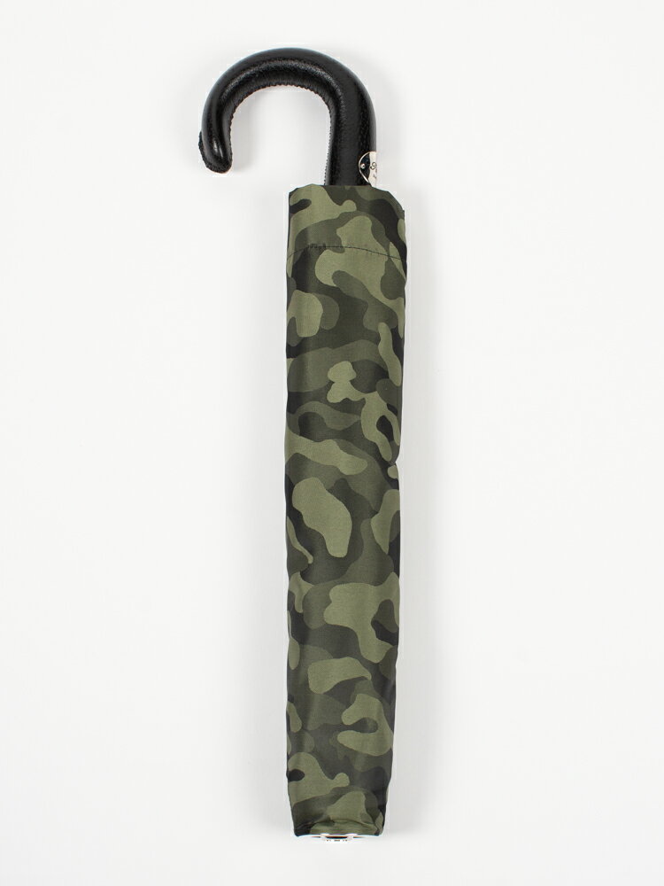 Pasottiۥѥåƥ GREEN CAMOUFLAGE FOLDING UMBRELLA WITH LEATHER HANDLE ...