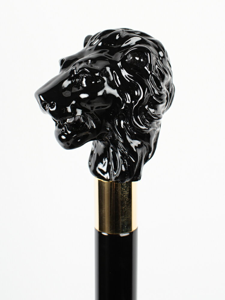 ��Pasotti�ۥѥ��åƥ� BLACK OXFORD UMBRELLA WITH BLACK LION HANDLE �� �� �֥�å��饤���� ��� Ĺ�� ��ޯ�� �����ꥢ��󥺤������ ���쥬��� ���� ���