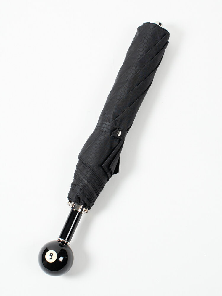 ��Pasotti�ۥѥ��åƥ� BLACK SPUARE PATTERN FOLDING UMBRELLA WITH 8-BALL �ӥ�䡼��8�ܡ��� �ޤꤿ���߻� ��� ��ޯ�� ���� �ץ쥼��� ���եȥ�󥺤������ �����ꥢ��