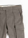 HEOS ヘオス ウールフレアパンツ WOOL FLARE PANTS DARK GRAY 東京ブランド コレクション スラックス カーゴパンツ デザイナーズブランド