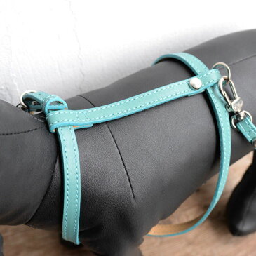 【BABA PARIS】 ババ パリ MADELEINE harness & leash エメラルドブルー ハーネス