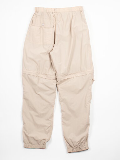 【JOHN MASON SMITH】【JANESMITH】 ジョンメイソンスミス/ジェーンスミス NYLON TASLAN REMOVAL CARGO PANTS BEIGE ナイロンタスランリモーバルカーゴパンツ メンズレディース共通品番