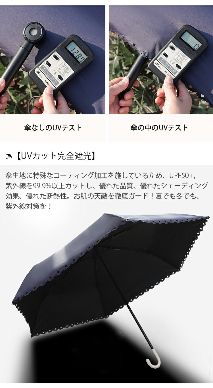 傘 日傘 折りたたみ日傘 完全遮光 ミニ 折りたたみ 晴雨兼用日傘 折り畳み日傘 遮熱 軽量 uvカット 晴雨兼用傘 mini フリル 紫外線対策 紫外線カット レディース 折り畳み傘 雨傘 撥水 レース 星柄 スカラップ かわいい
