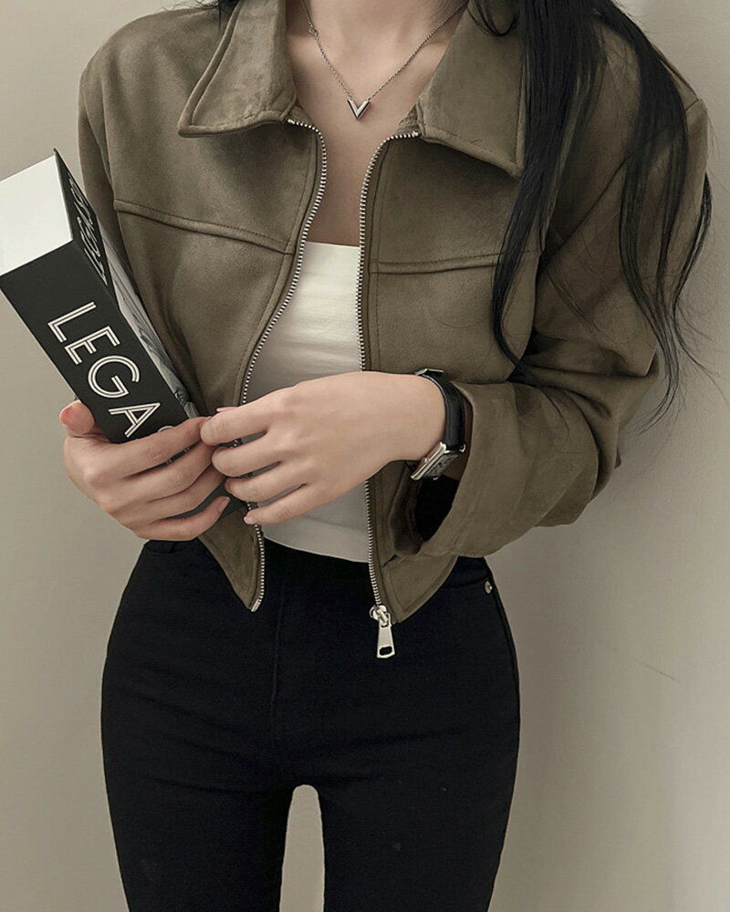 楽天市場】スエード（カラーカーキグリーン）（コート・ジャケット