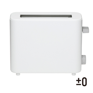 ±0　ポップアップトースター　ホワイト　XKT-V030-W　Pop-up Toaster 1-Slice