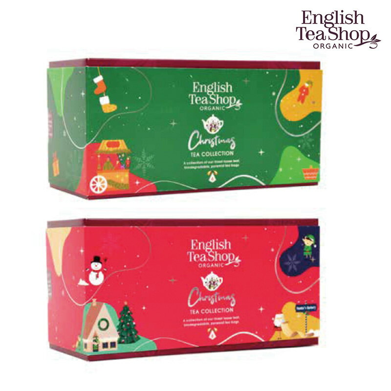 EnglishTeaShop クリスマスツリー・コレクション・ワンダー・グリーン レッド 6種6袋入り 紅茶 ハーブ..