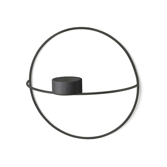 【スーパーSALE限定価格!】【公式】 北欧 Audo MENU POV サークル ティーライトキャンドルホルダー S ブラック 4813539 燭台 北欧雑貨 北欧インテリア デンマーク おしゃれ