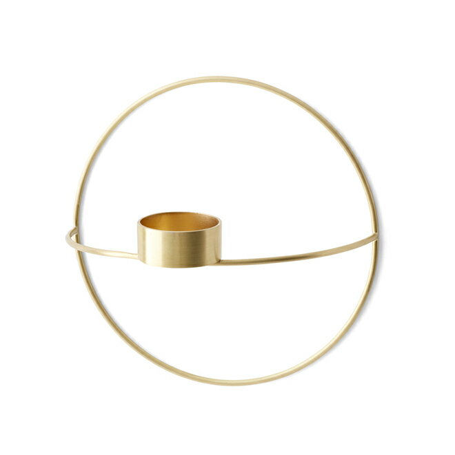 【廃番商品】 【公式】 北欧 Audo MENU POV サークル ティーライトキャンドルホルダー S ブラス 4813839 燭台 北欧雑貨 北欧インテリア デンマーク おしゃれ ギフト プレゼント ヒュッゲタイム 北欧の知恵 【ラッピング対応】