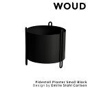 【ポイント10倍 4/27 9:59まで】【公式】 北欧 WOUD ウッド ピデストールプランター スモール ブラック【Design by Emilie Sta...