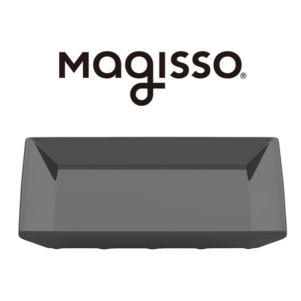 【公式】 北欧 Magisso マギッソ サービングプレート スモール 14×14cm 70620 ブラック クーリングセラミックスサーブウェア