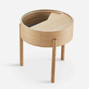【公式】 北欧 WOUD ウッド アークサイドテーブル オーク 直径42cm【Design by Julie Begtrup and Ditte Vad】【北欧...