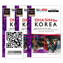 【韓国 5G eSIM】DHA eSIM for Korea 韓国 毎日2GB 3日/5日/7日 プリペイドsim SKテレコム 5G/4G回線 データ通信専用