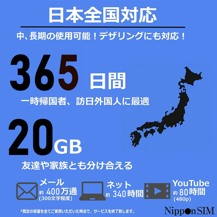 DHA ダイレクト 楽天市場店の【安心の交換保証付】追加チャージ可能 プリペイドsim 日本 【 SIMカード 】 365日間 20GB sim IIJドコモ通信網 docomo データ通信専用 5G 4G LTE 3in1 (標準/マイクロ/ナノ) simフリー端末のみ 安心サポート プリペイド sim 一時帰国 【Nippon SIM for Japan】｜アングル3