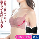 L字ワイヤーで痛くなりにくい「下がり胸アップブラ」 DHC レディース 下着 インナー ブラジャー 美胸 ワイヤー バストアップ リフトアップ 寄せ上げ 垂れ胸 垂れ防止 下垂 補正 補整 サポート ワイヤー入り レース newproduct