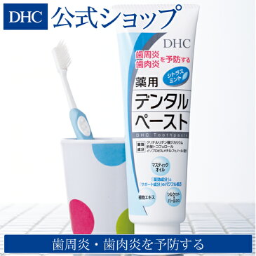 【店内P最大15倍以上&300pt開催】【DHC直販】歯周炎・歯肉炎を予防し、健康な口内環境に! DHC薬用デンタルペースト(薬用歯みがき) | dhc DHC ディーエイチシー デンタルケア 口腔ケア 歯磨き粉 はみがきこ はみがき粉 ハミガキ粉 薬用歯磨き粉 薬用歯磨き