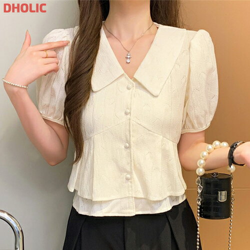[ޥ饽SALE]top ֥饦 Ⱦµ ѥե꡼ åץ 顼ͥå  쥤䡼 ڥץ  ӥС ...