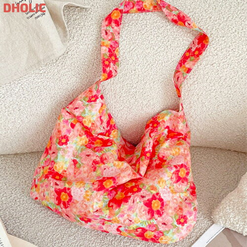 bag レディース 韓国ファッション かばん 鞄 エコバッグ ビッグバッグ 綿 コットン 花柄 プチプラ ガー..