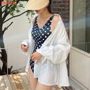 【マラソンSALE】bw レディース 韓国ファッション ビーチウェア スイムウェア ワンピース水着 カップ内蔵 ワイヤレス ノーワイヤー シンプル ガーリー フ...