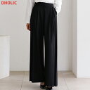 レディース 韓国ファッション ボトムス ロングパンツ スラックス ワイドパンツ 無地 ウエストゴム ゆったり フェミニン シンプル 大人 デイリー 春 夏 秋 SSONME