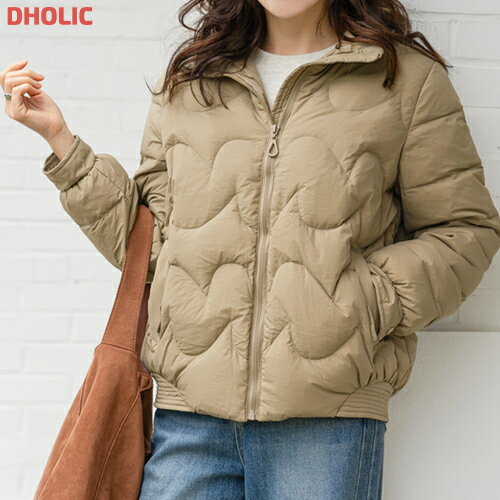 レディース 韓国ファッション アウター ダウンジャケット ダウンコート 中綿 ショート丈 クロップド 長袖 ハイネック 無地 キルティング 厚手 防寒 スリム フェミニン シンプル お出かけ 冬 BDKEEC(4)
