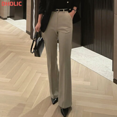 [1112NEW]レディース 韓国ファッション ボトムス ロングパンツ スラックス ブーツカット フレアパンツ ..