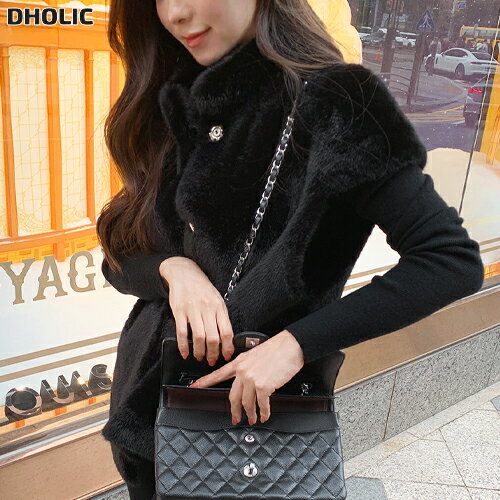 エコファー半袖スナップボタンポケットジャンパーベスト