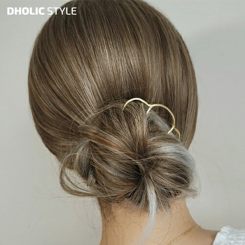 ウェーブUピン・p215548 レディース 【acc】 韓国ファッション ヘアアクセサリー ヘアピン U字 ヘアア..