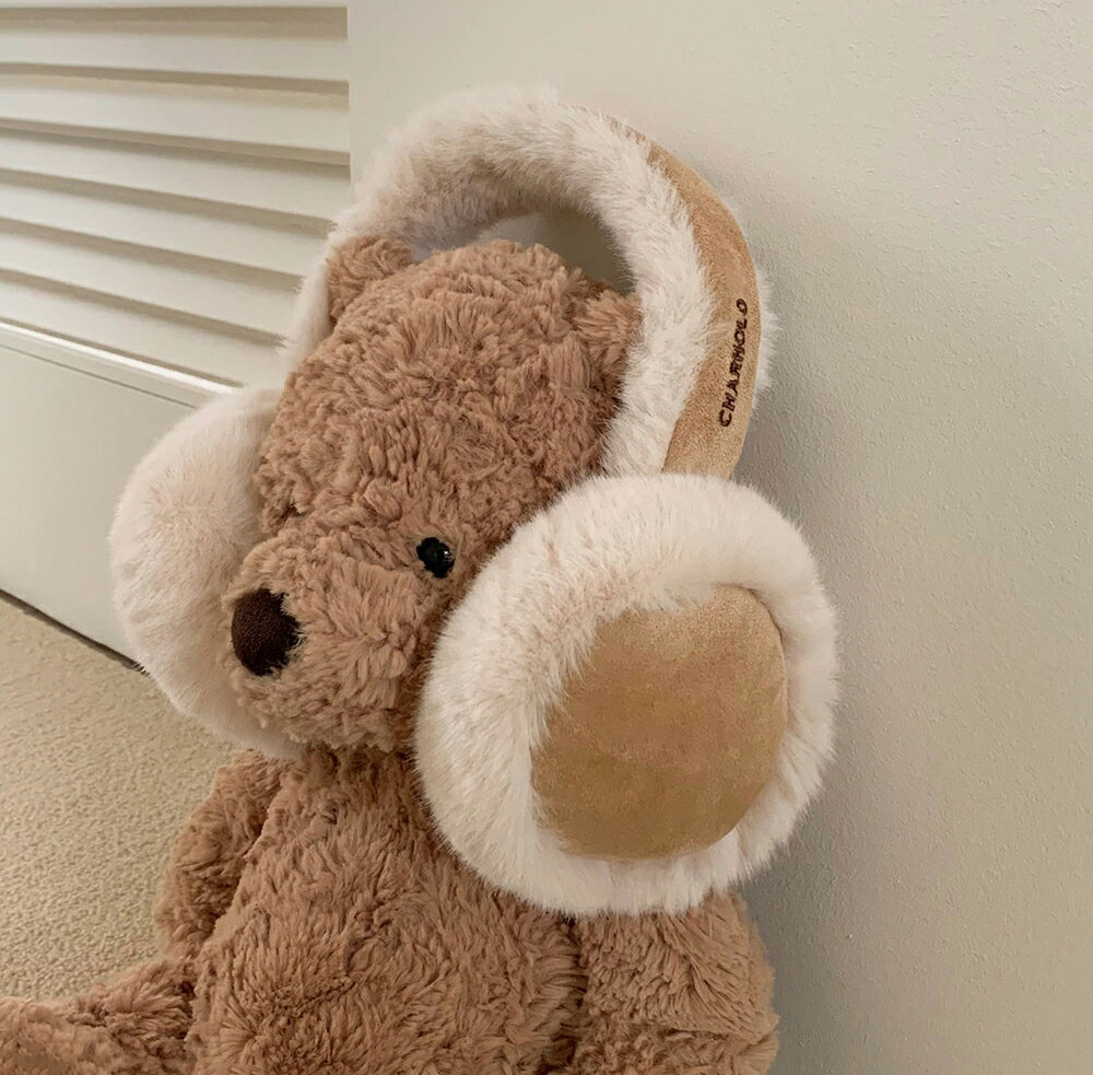 ムートン風イヤーマフラー・p479045 レディース 【acc】 韓国ファッション イヤーマフラー イヤーマフ 耳当て 耳あて レタリング ムートン風 ファー ラビットファーウール 牛革 ふわふわ 保温 防寒 大人カジュアル カジュアル 冬 STYLE デート